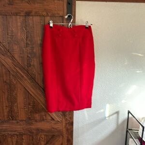 Red skirt